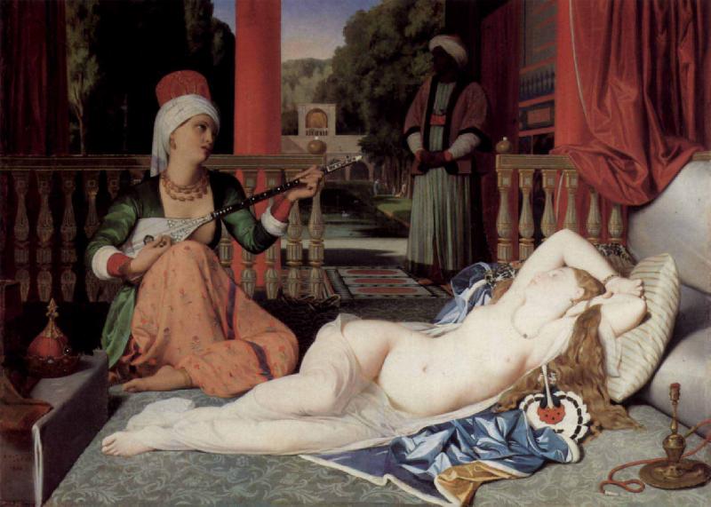 Jean Auguste Dominique Ingres Odalisque with Slave France oil painting art